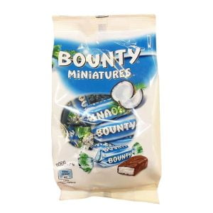 Hàng Ngoại Nhập 99 Kẹo socola nhân dừa Bounty Miniatures gói 100g