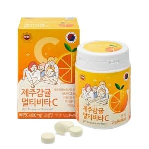 Hàng Ngoại Nhập 65 Thực phẩm chức năng Viên ngậm Vitamin C Jeju Tangerine Multivita C 4000mg 120g