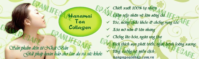 Hanamai collagen tinh chất trà xanh từ Nhật