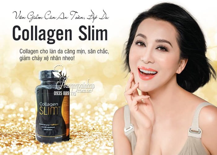 Thực phẩm chức năng Collagen Slim Giảm Cân Đẹp Da Cùng Kỳ Duyên 2 36ca4e3770d058ee8488ec652fef61c5