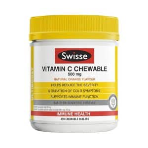 Hàng Ngoại Nhập 83 Thực phẩm chức năng Viên nhai Swisse Vitamin C Chewable 500mg 310 viên của Úc
