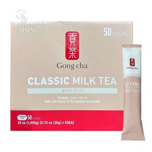 Hàng Ngoại Nhập 72 Bột trà sữa Gong Cha Classic Milk Tea hộp 50 gói Hàn Quốc