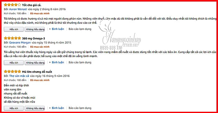 Nature Made Fish Oil 1200mg 360mg Omega 3 200 Viên 9