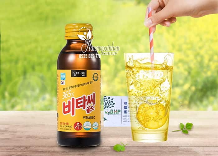 Thực phẩm bổ sung 365x Vitamin C Gold Hàn Quốc 100ml x 10 1