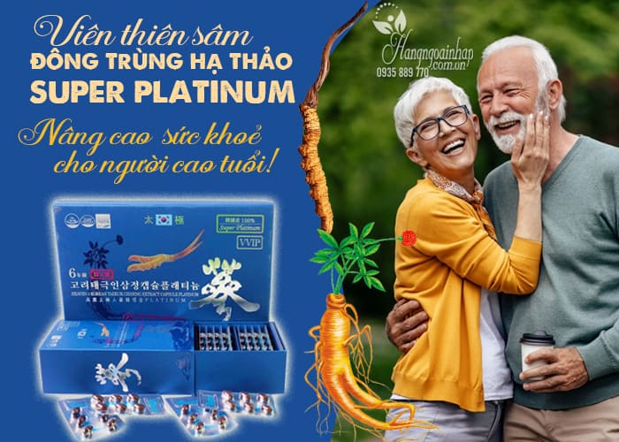 Viên thiên sâm đông trùng hạ thảo Super Platinum Hàn Quốc 3 Viên thiên sâm đông trùng hạ thảo Super Platinum Hàn Quốc 7