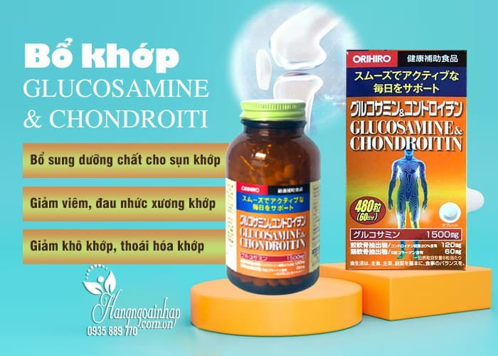 Bổ khớp Glucosamine & Chondroitin Orihiro 480 viên Nhật Bản 5