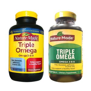 Hàng Ngoại Nhập 75 Thực phẩm chức năng Omega 3 6 9 Nature Made Của Mỹ - Triple Omega Hộp 180 Viên