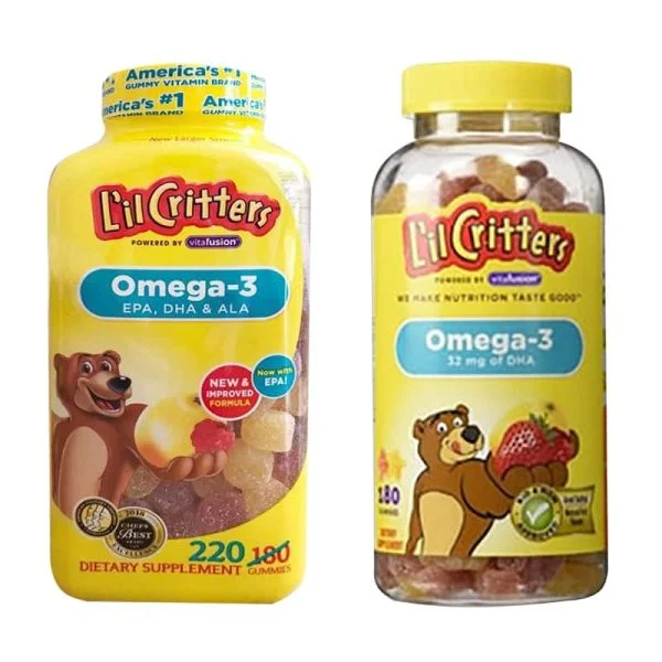 Omega-3 DHA Gummy Fish Kẹo Dẻo Bổ Sung Vitamin Cho Bé