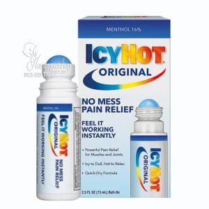 Hàng Ngoại Nhập 72 Hỗ trợ xương khớp Lăn giảm đau Icy Hot No Mess Pain Relief 73ml của Mỹ