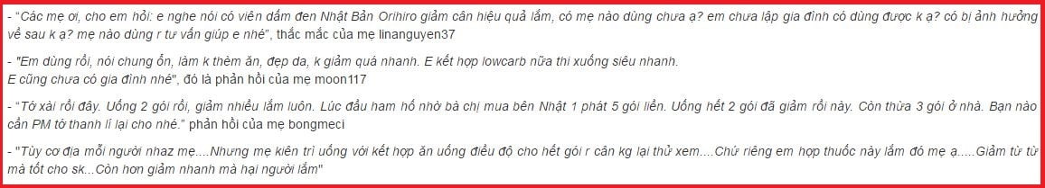 Thực phẩm chức năng Giấm Đen Dạng Viên Nhật Bản Orihiro 216 Viên, giảm cân an toàn 4 dam den cua nhat co tot khong