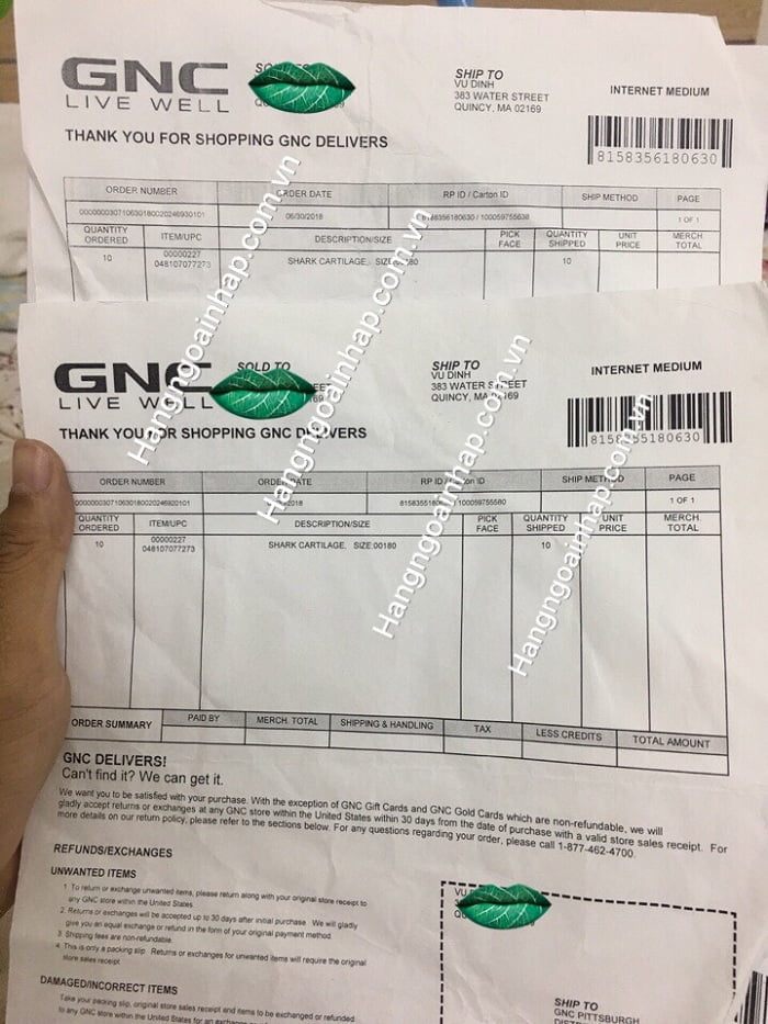 Sụn Vi Cá GNC Shark Cartilage 750mg 180 Viên Của Mỹ 10