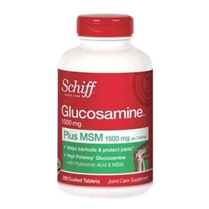 Hàng Ngoại Nhập 65 Hỗ trợ xương khớp Schiff Glucosamine 1500mg Plus MSM + Joint Fluid 200 Viên