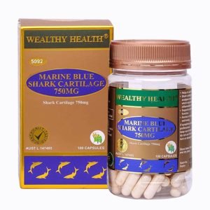 Hàng Ngoại Nhập 64 Hỗ trợ xương khớp Viên sụn cá mập xanh Wealthy Health Marine Blue Shark
