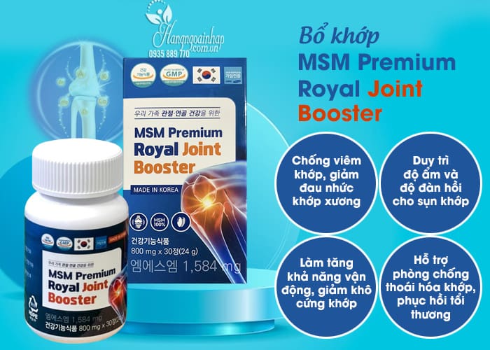Bổ khớp MSM Premium Royal Joint Booster của Hàn Quốc 8