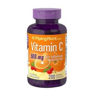 Hàng Ngoại Nhập 64 Thực phẩm chức năng Viên uống Vitamin C 500mg Piping Rock tăng cường đề kháng
