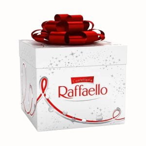 Hàng Ngoại Nhập 98 Socola phủ dừa Ferrero Raffaello hộp vuông nơ 300g