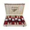 Set 6 chai rượu vang 1933 hộp gỗ Wine & Beauty của Ý