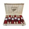 Set 6 chai rượu vang 1933 hộp gỗ Wine & Beauty của Ý